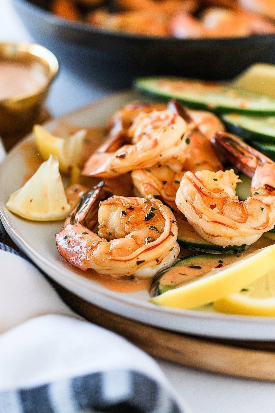 Sizzling Garlic Prawns: Sizzling garlicky perfection.