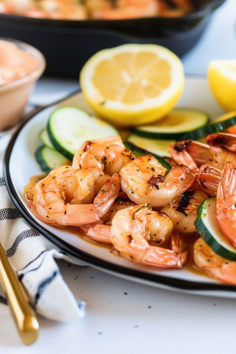 Sizzling Garlic Prawns: Sizzling garlicky perfection.