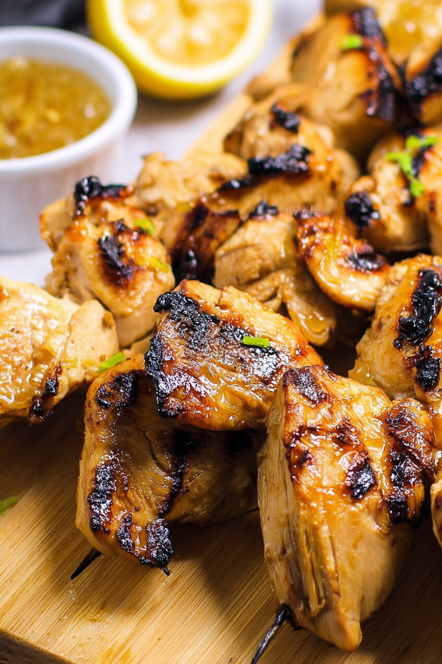 Skewered Grilled Chicken Glaze: Irresistibly rich and creamy