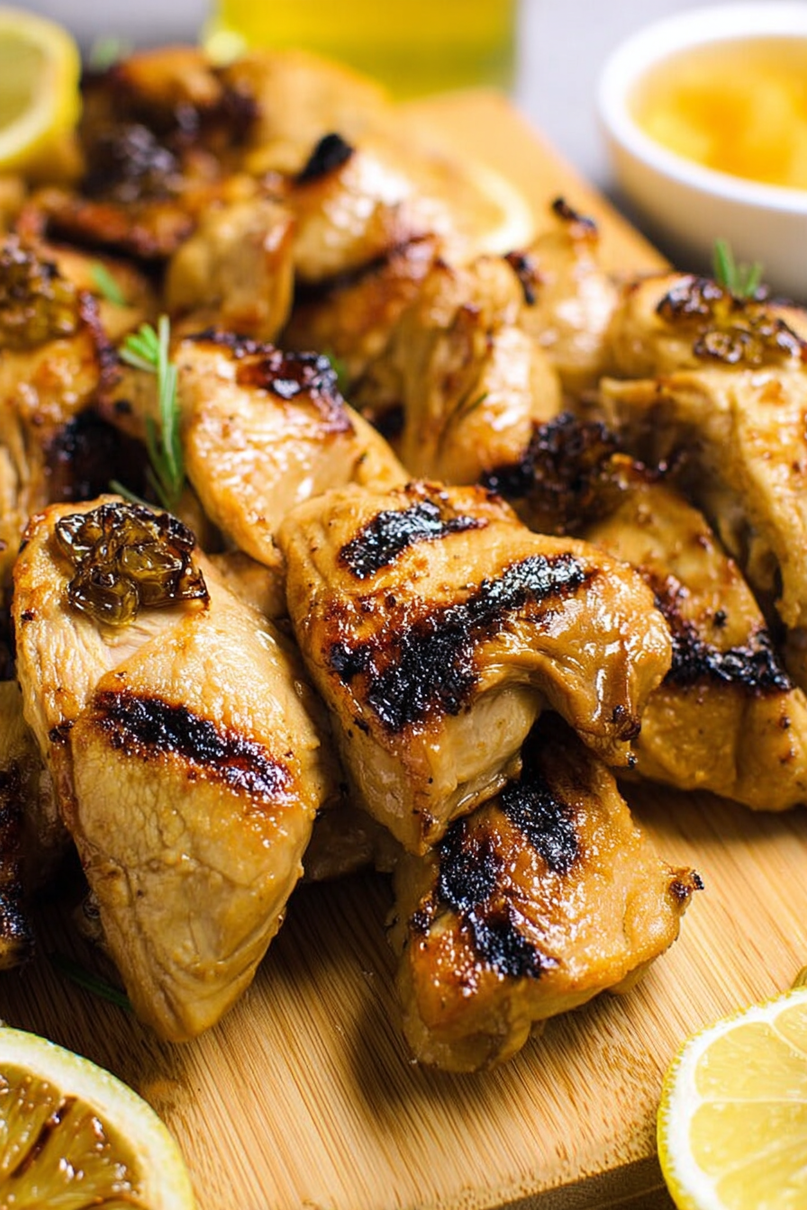 Skewered Grilled Chicken Glaze: Irresistibly rich and creamy