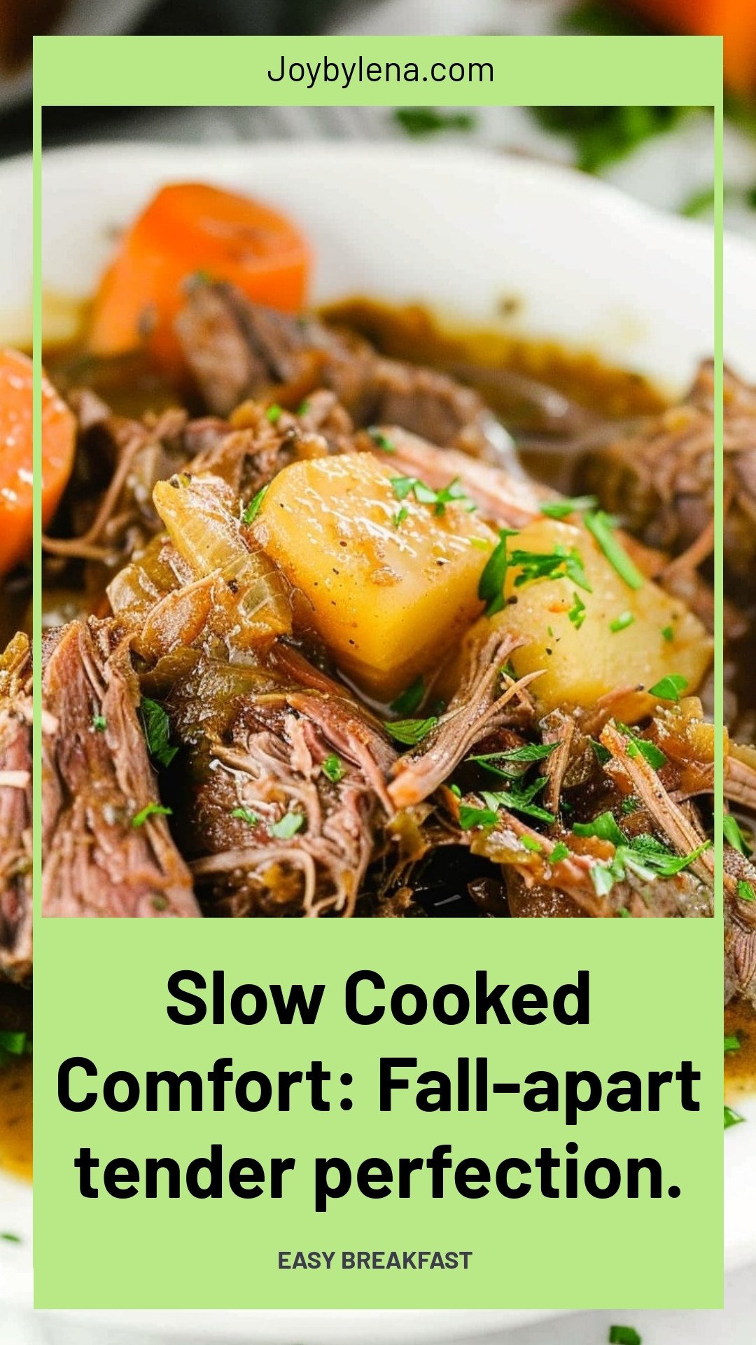 Slow Cooked Comfort: Fall-apart tender perfection.