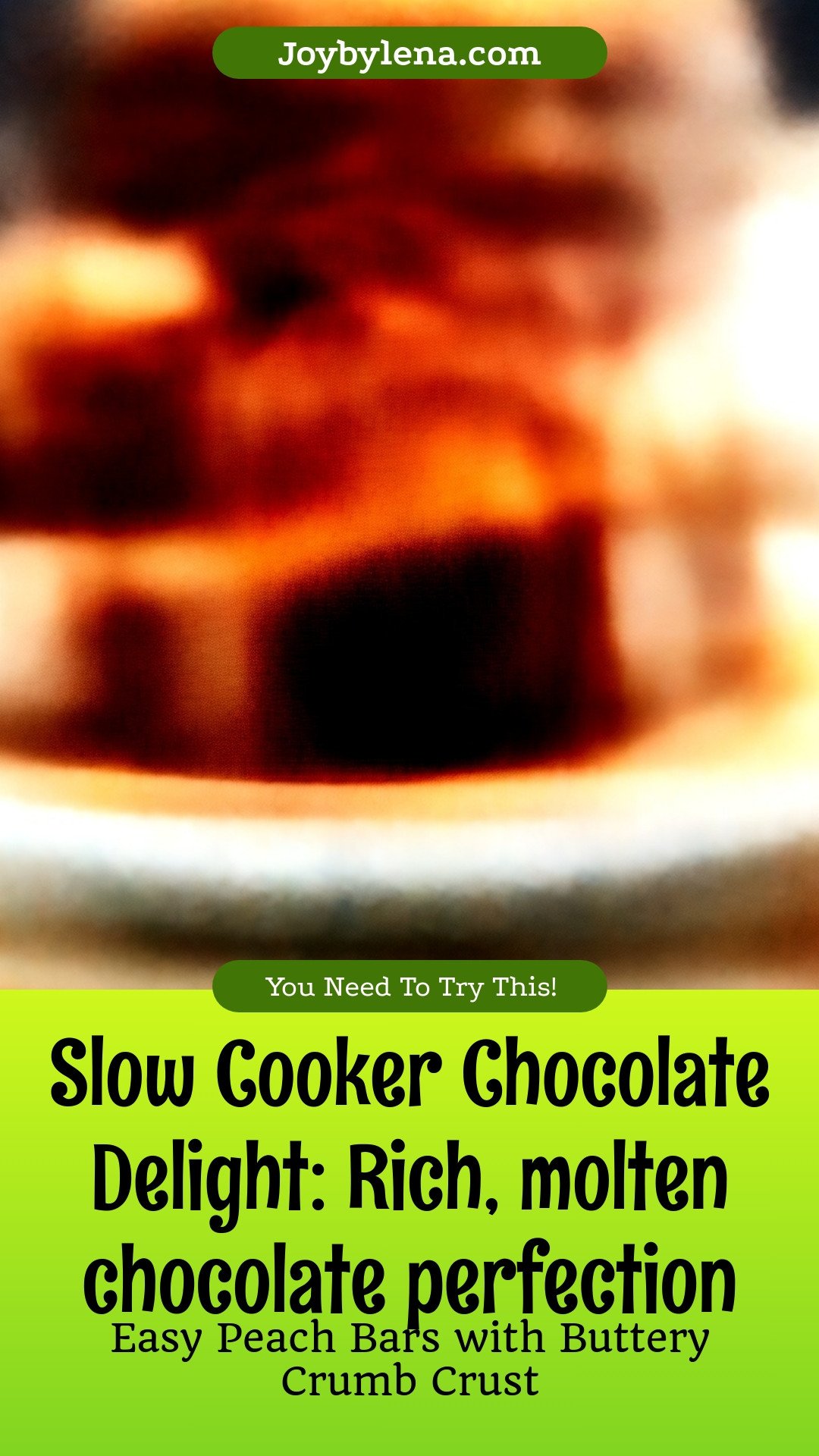 Slow Cooker Chocolate Delight: Rich, molten chocolate perfection