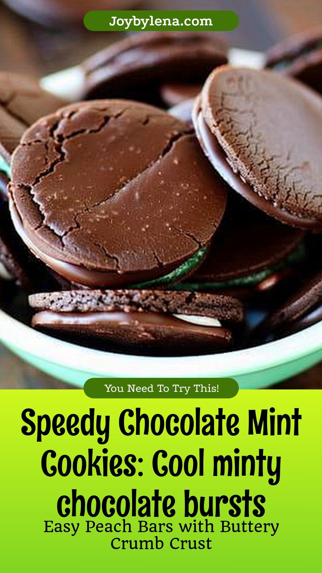 Speedy Chocolate Mint Cookies: Cool minty chocolate bursts