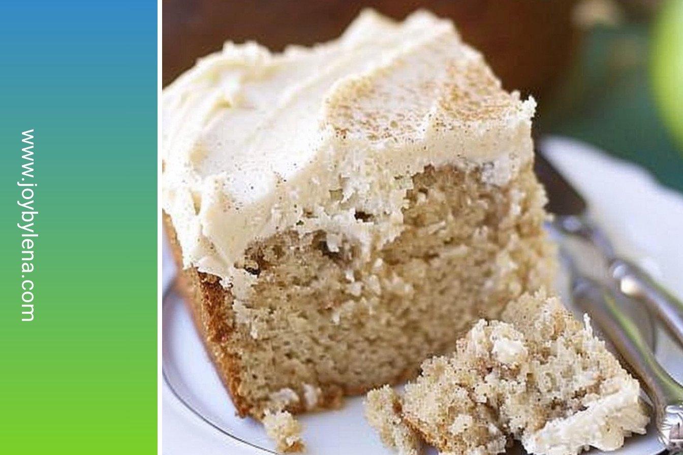 Spiced Apple Brown Sugar Cake: Warm cinnamon-kissed bliss.: