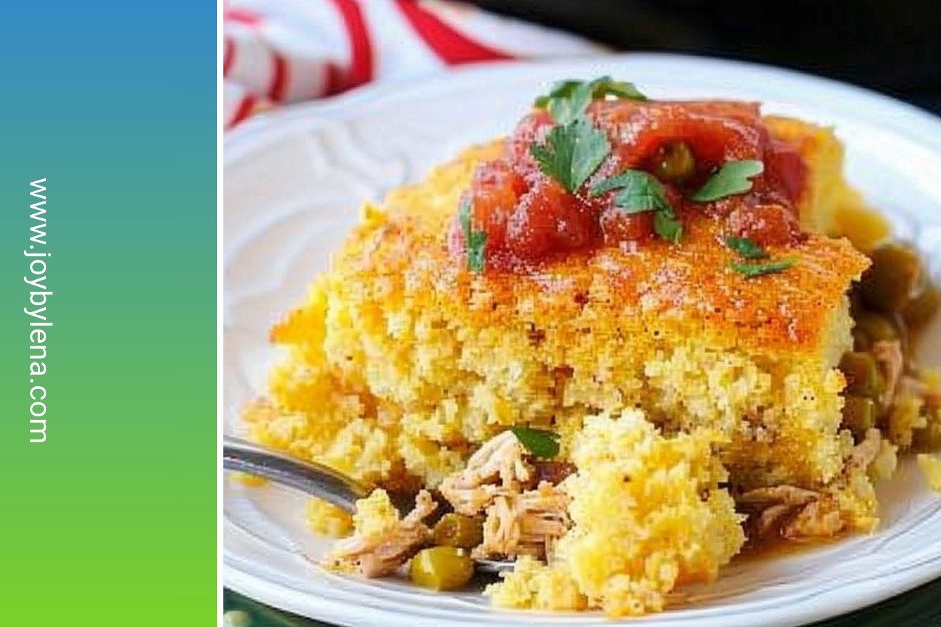 Spicy Cornbread Casserole: Fiery, cheesy, golden perfection.: