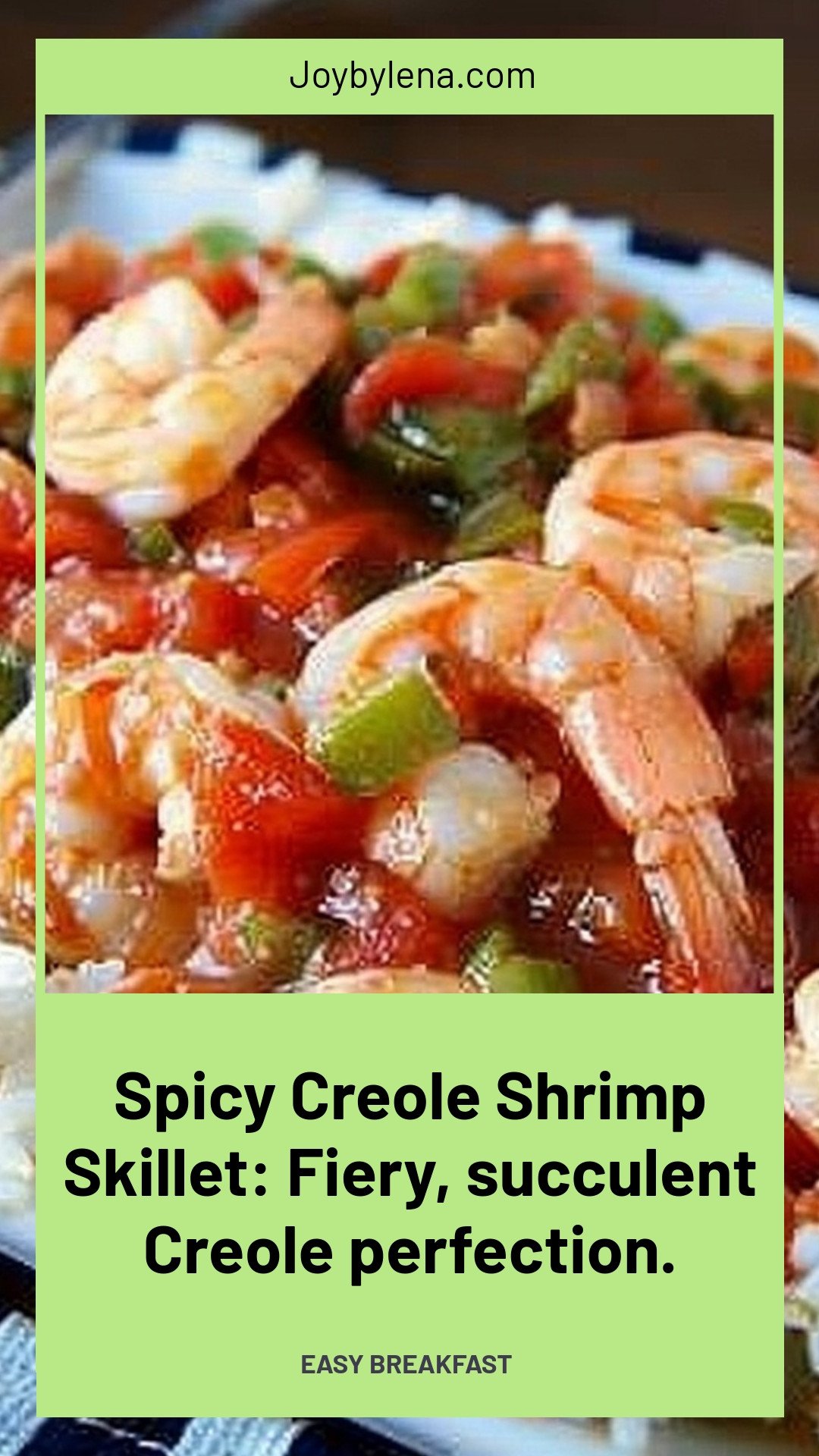 Spicy Creole Shrimp Skillet: Fiery, succulent Creole perfection.