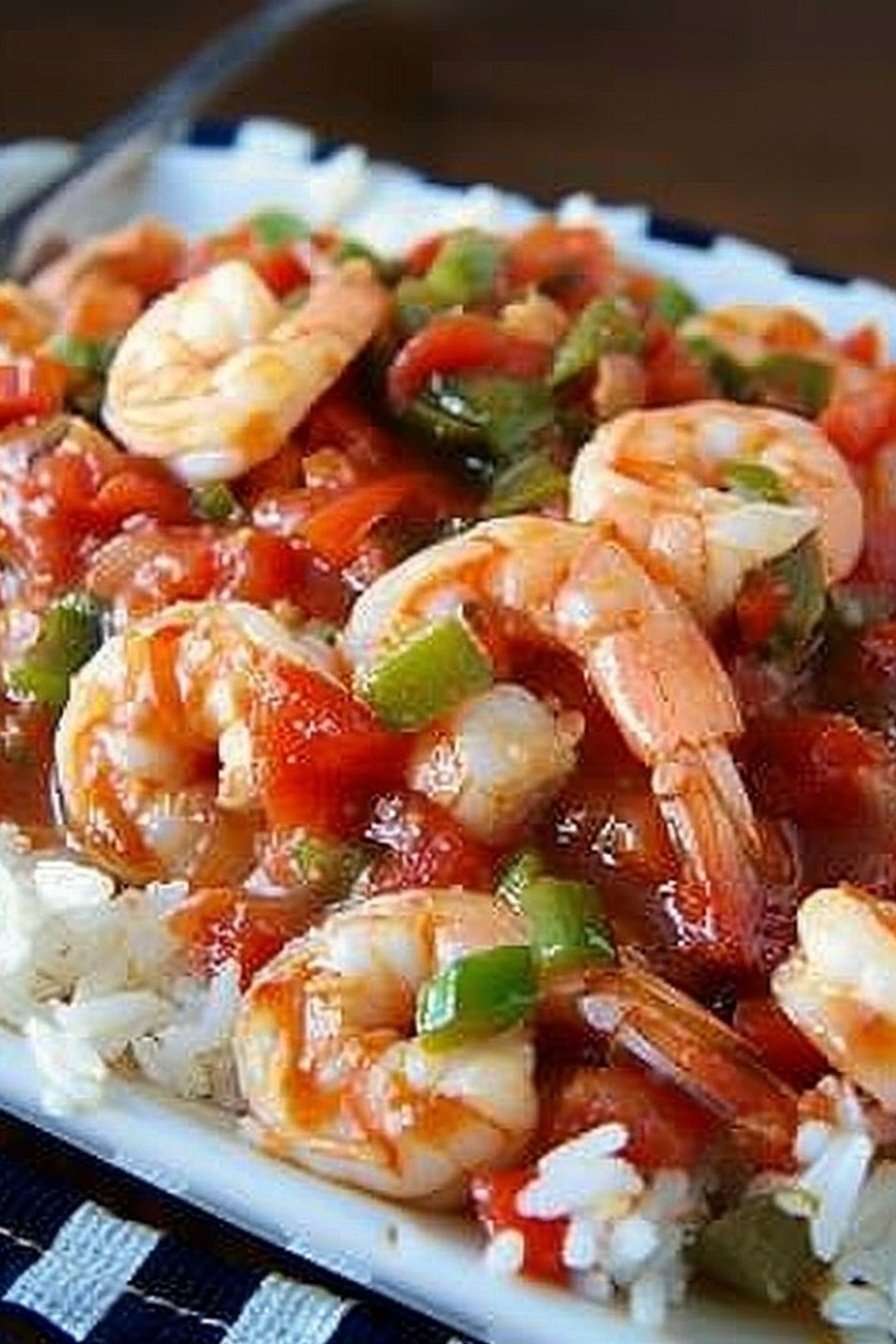 Spicy Creole Shrimp Skillet: Fiery, succulent Creole perfection.