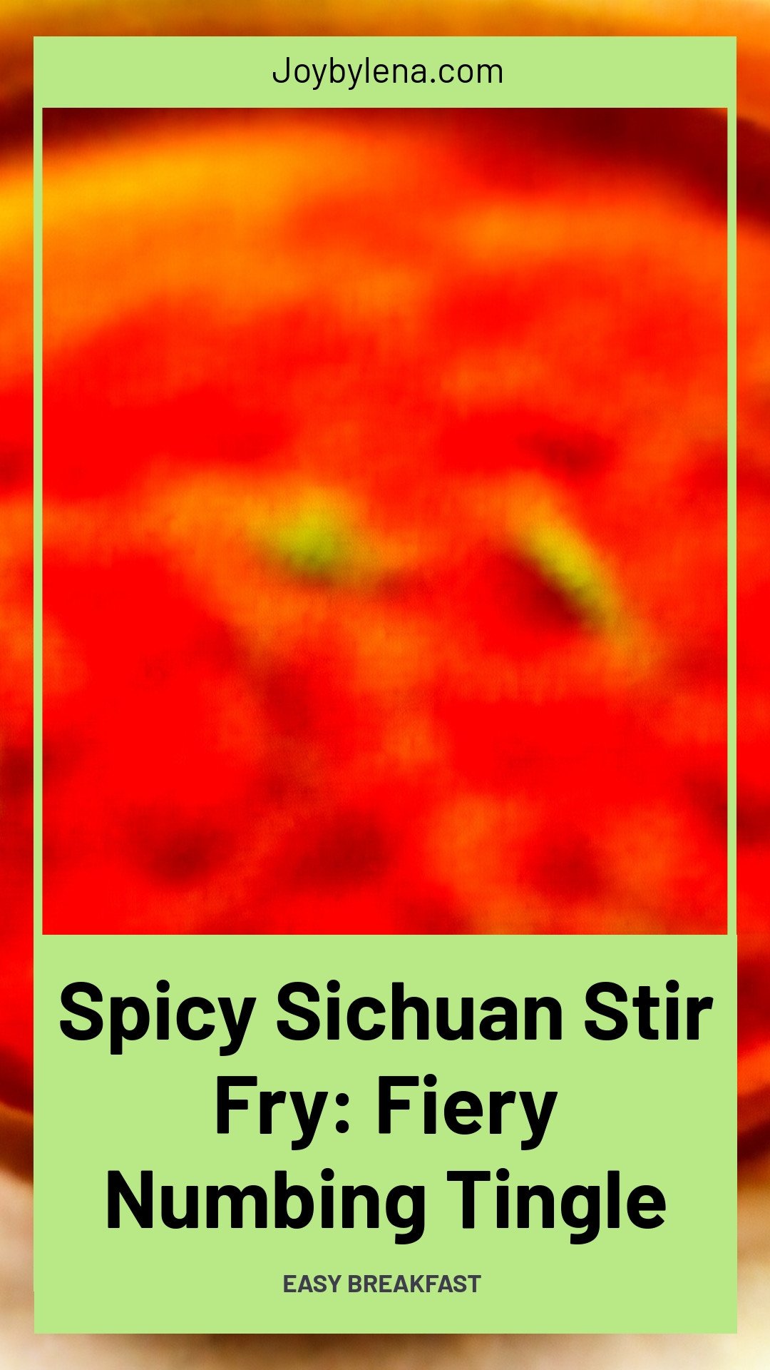 Spicy Sichuan Stir Fry: Fiery Numbing Tingle