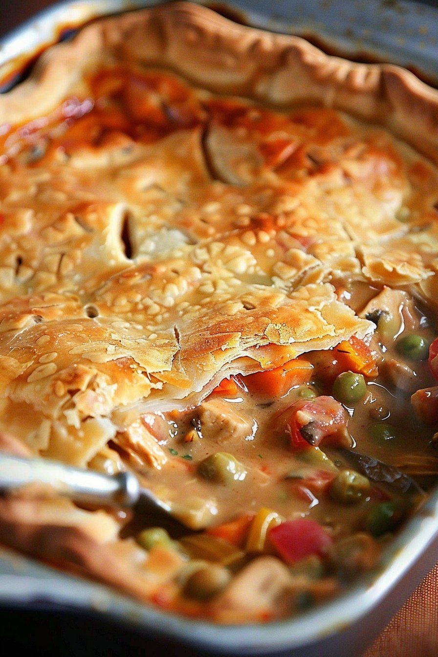 Spicy Turkey Pot Pie: Flaky, Spicy, Savory Goodness
