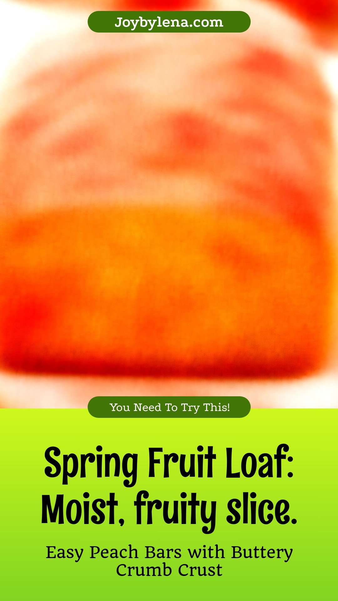 Spring Fruit Loaf: Moist, fruity slice.