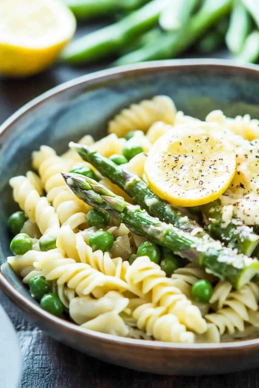 Spring Time Pasta with Asparagus and Peas