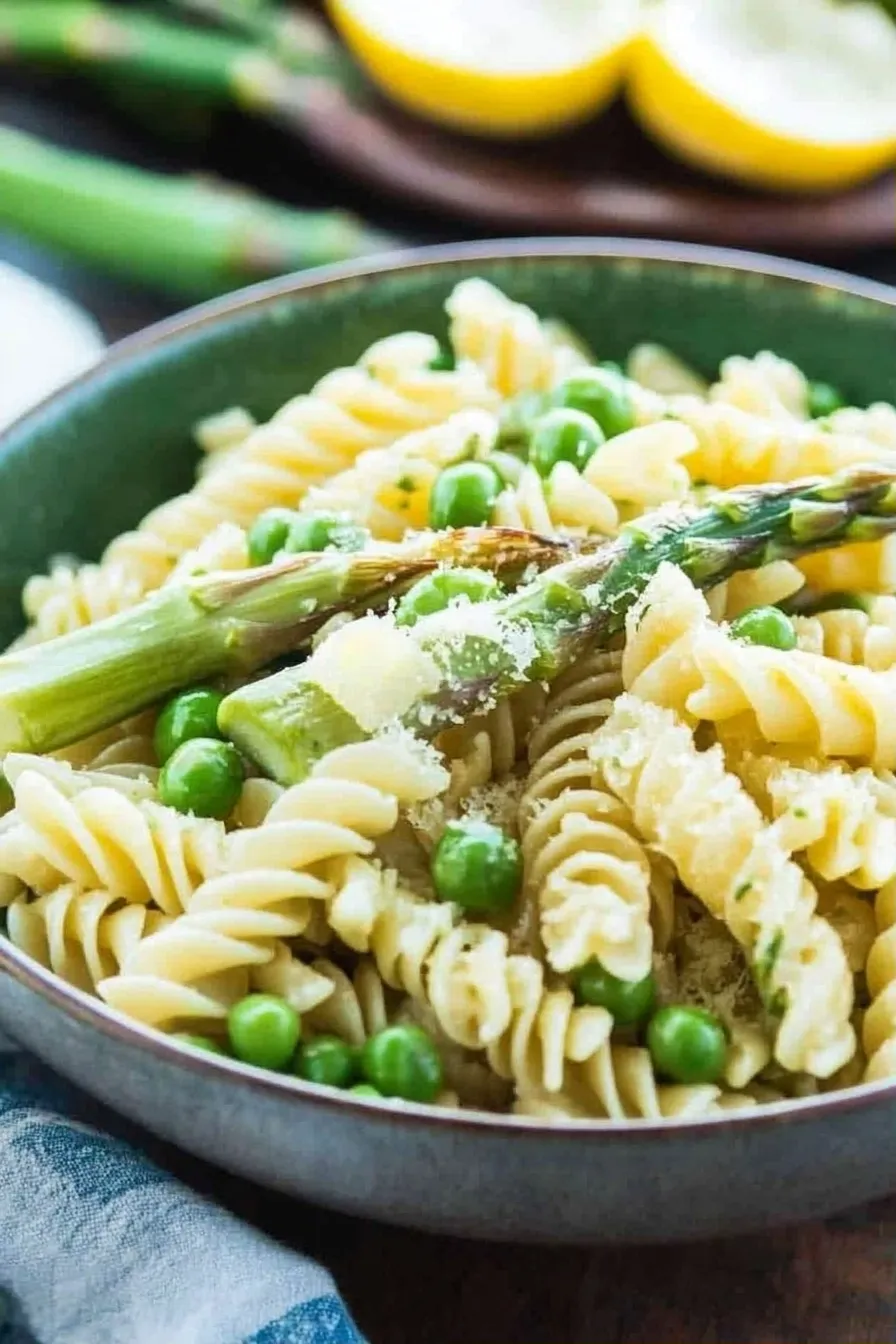 Spring Time Pasta with Asparagus and Peas