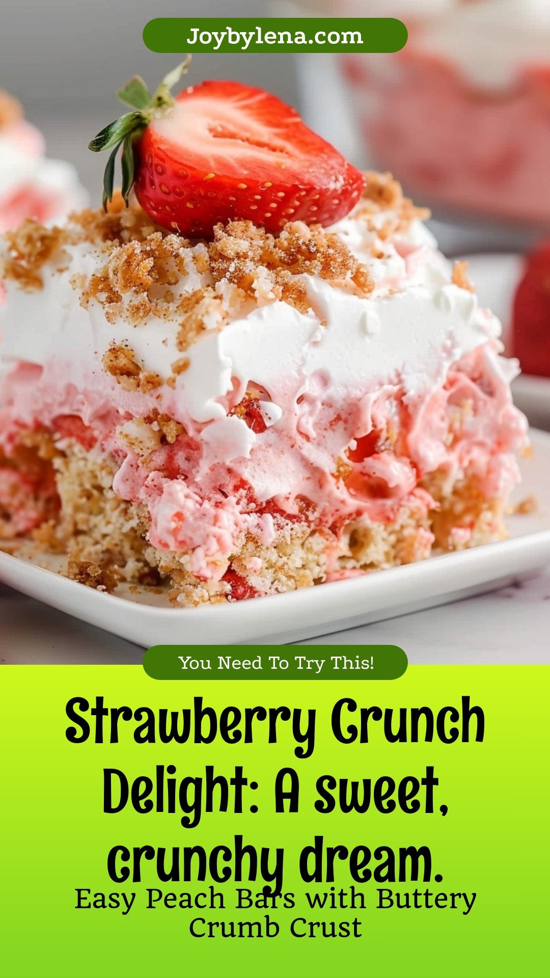 Strawberry Crunch Delight: A sweet, crunchy dream.