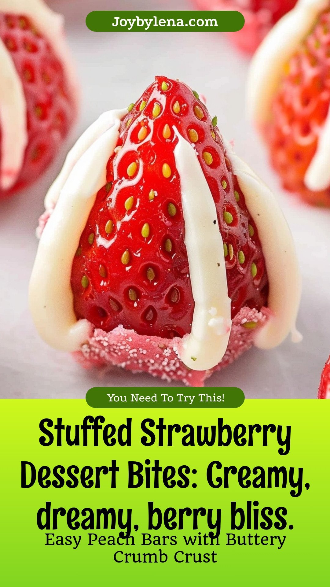 Stuffed Strawberry Dessert Bites: Creamy, dreamy, berry bliss.
