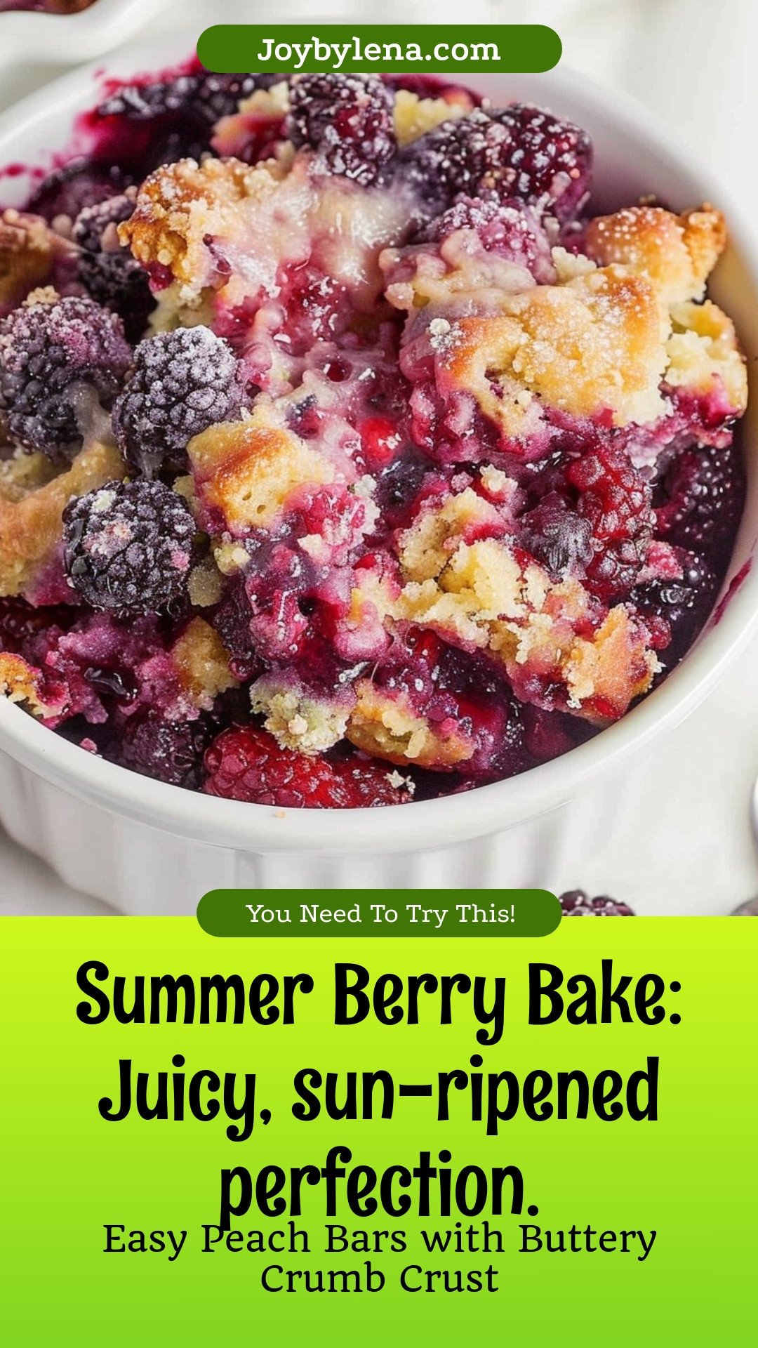 Summer Berry Bake: Juicy, sun-ripened perfection.