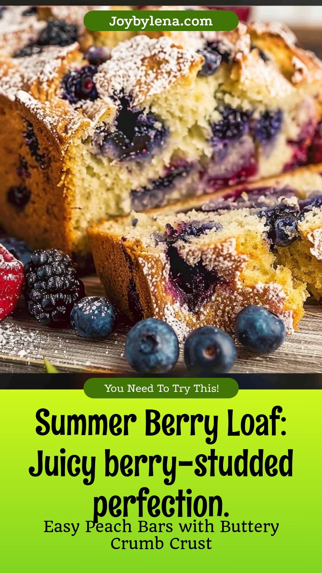 Summer Berry Loaf: Juicy berry-studded perfection.