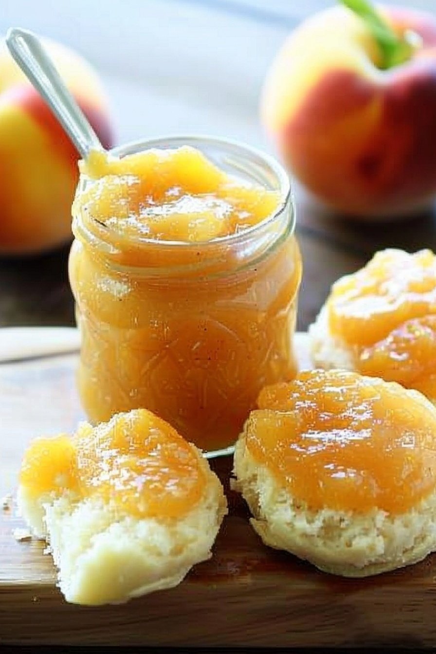 Summer Peach Spread: Sunshine in every spoonful.