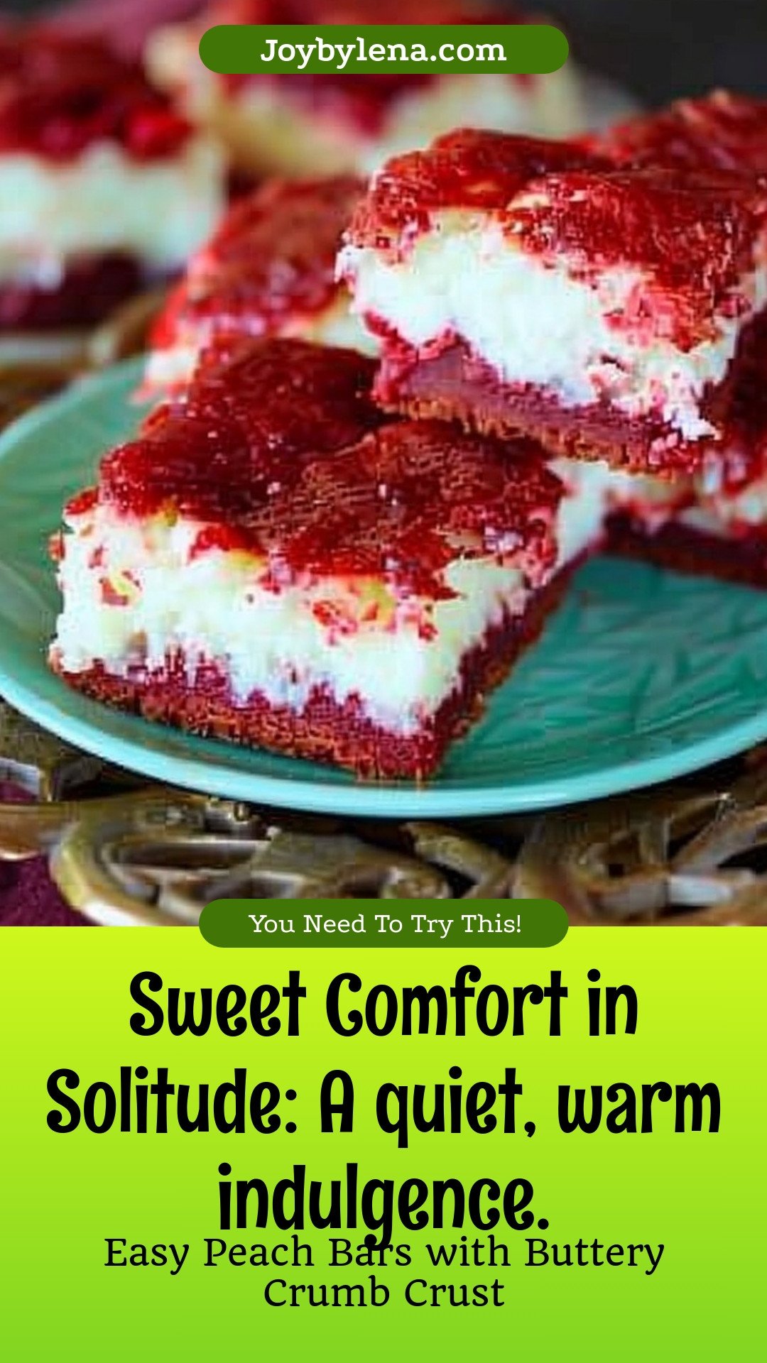 Sweet Comfort in Solitude: A quiet, warm indulgence.