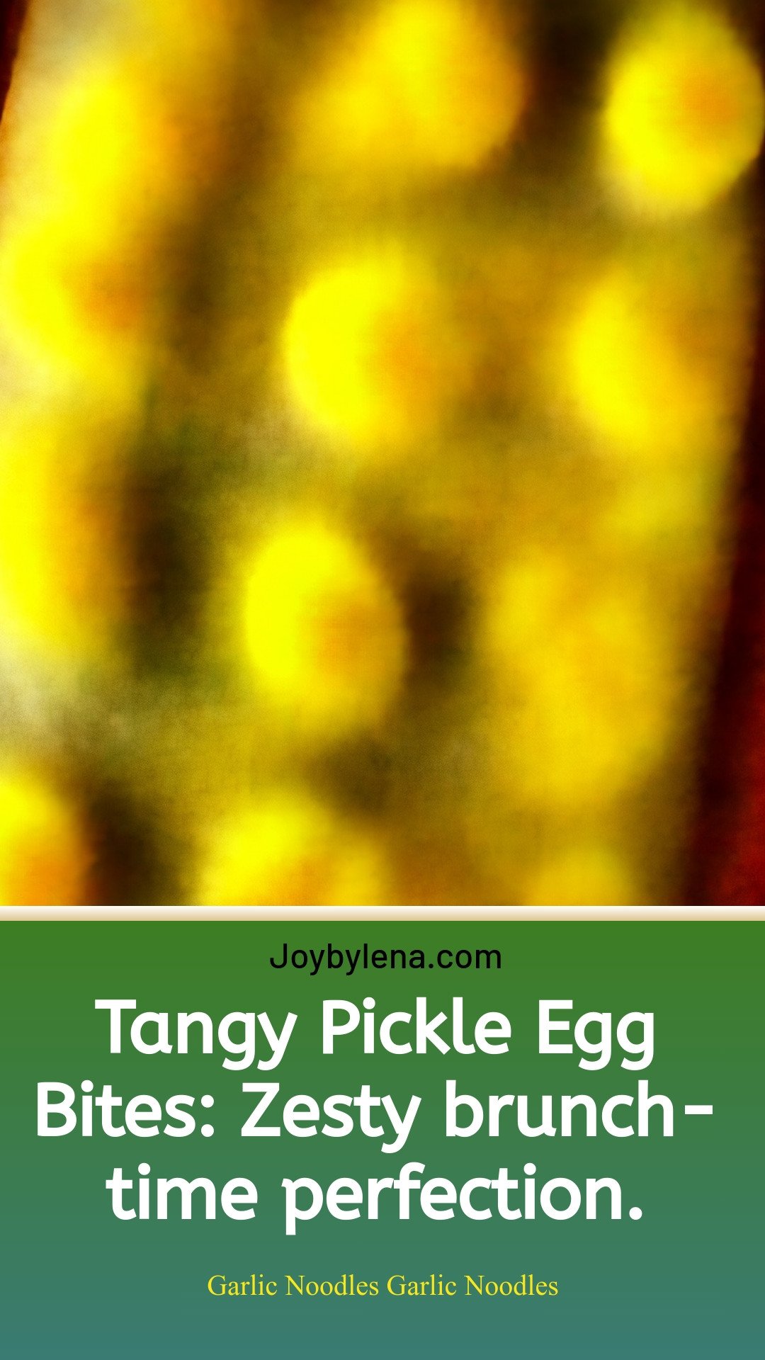 Tangy Pickle Egg Bites: Zesty brunch-time perfection.