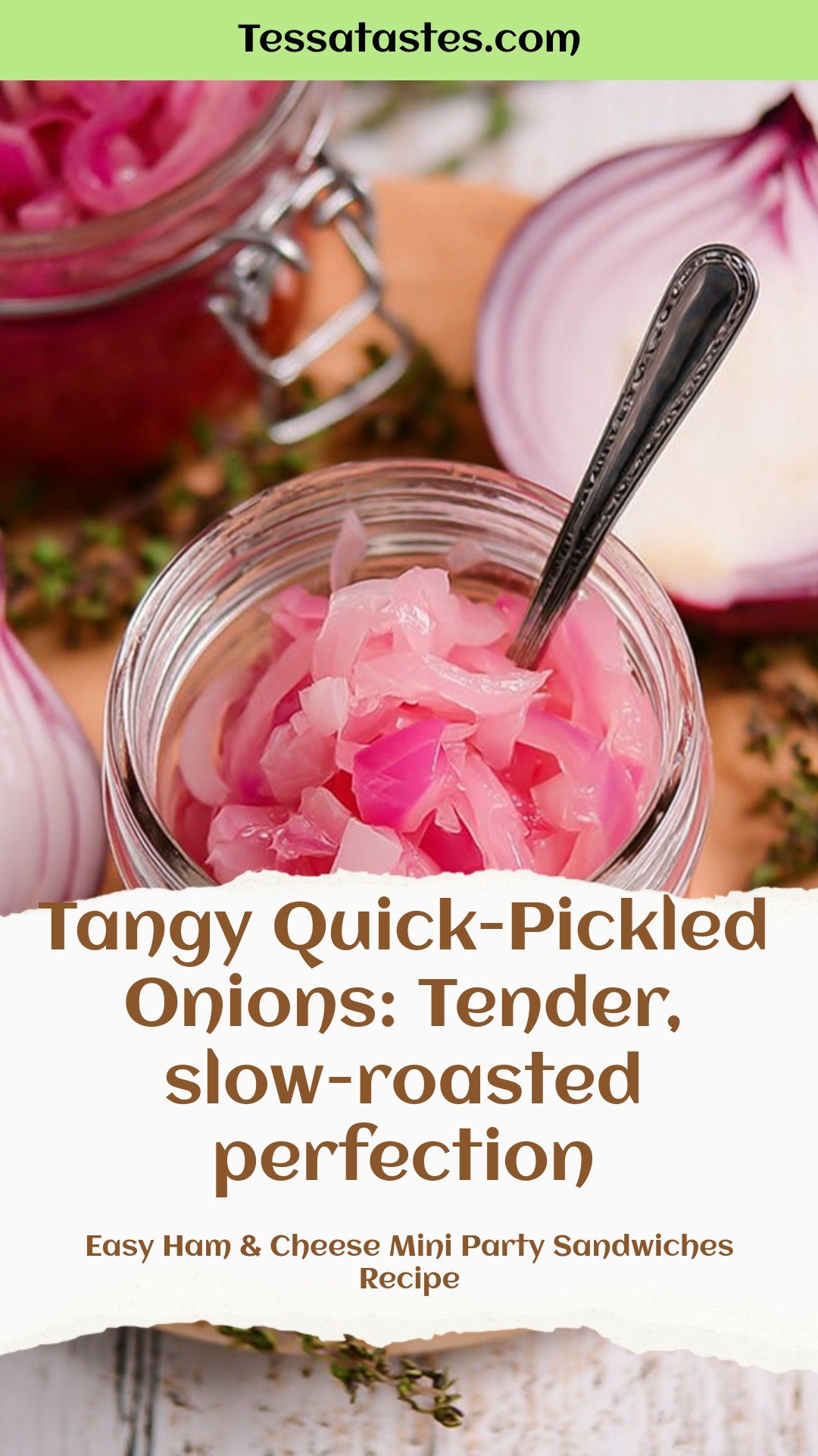 Tangy Quick-Pickled Onions: Tender, slow-roasted perfection
