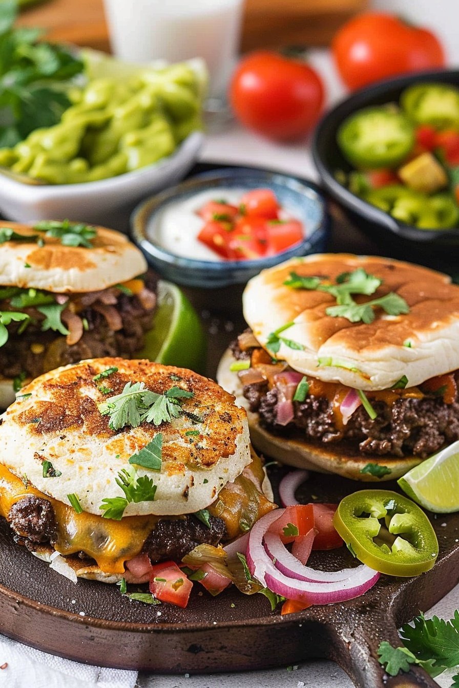 Tex-Mex Beef Patties: Spicy, cheesy, savory perfection.