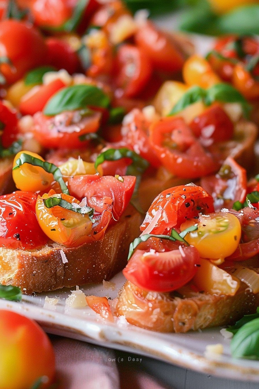 Toasted Tomato Basil Bites: Juicy, savory, herby perfection