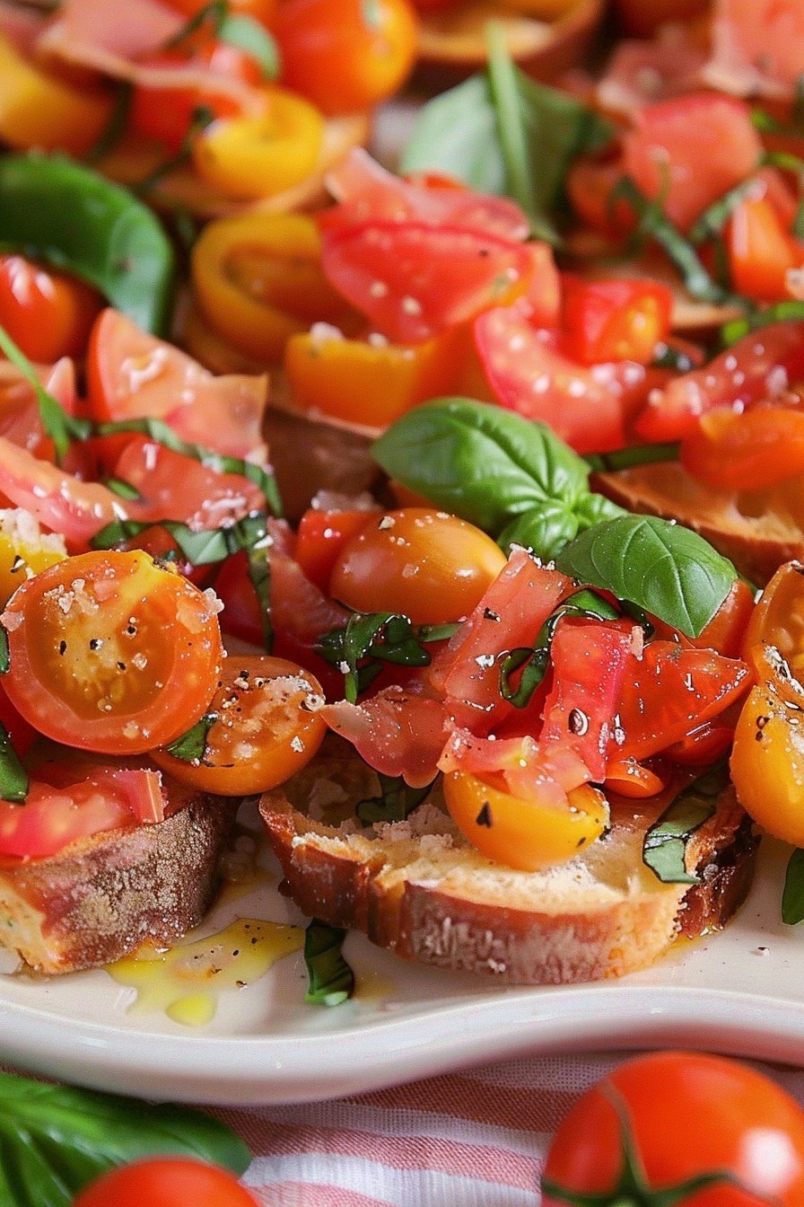 Toasted Tomato Basil Bites: Juicy, savory, herby perfection
