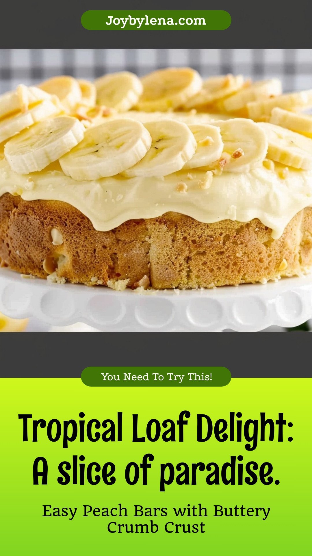 Tropical Loaf Delight: A slice of paradise.