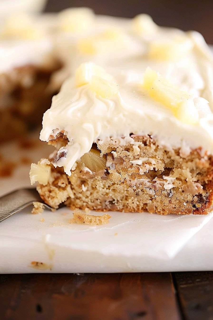 Tropical Pineapple Banana Cake: Sunshine in every slice.