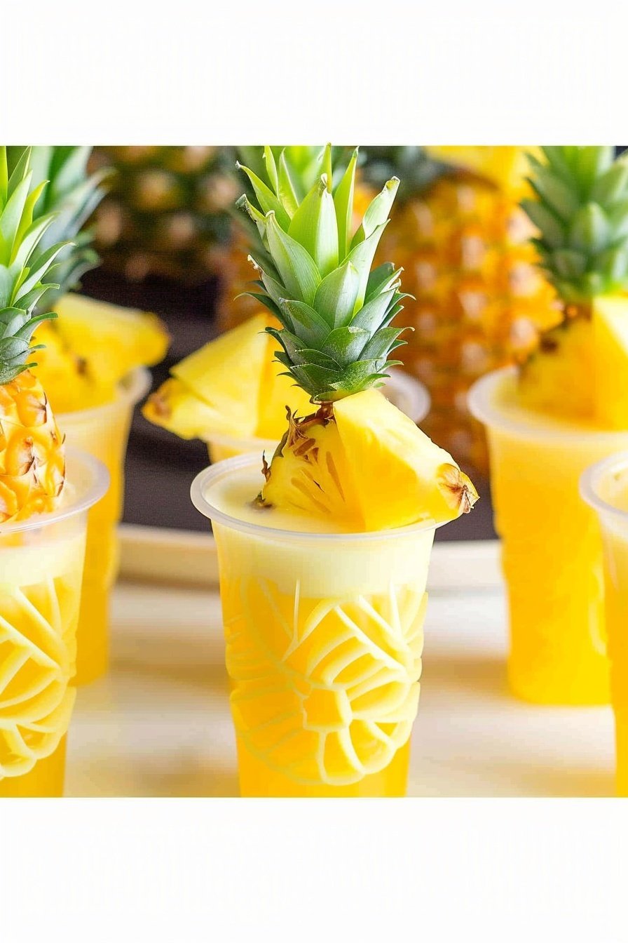 Tropical Pineapple Party Shots: Tropical Sunshine in Sips