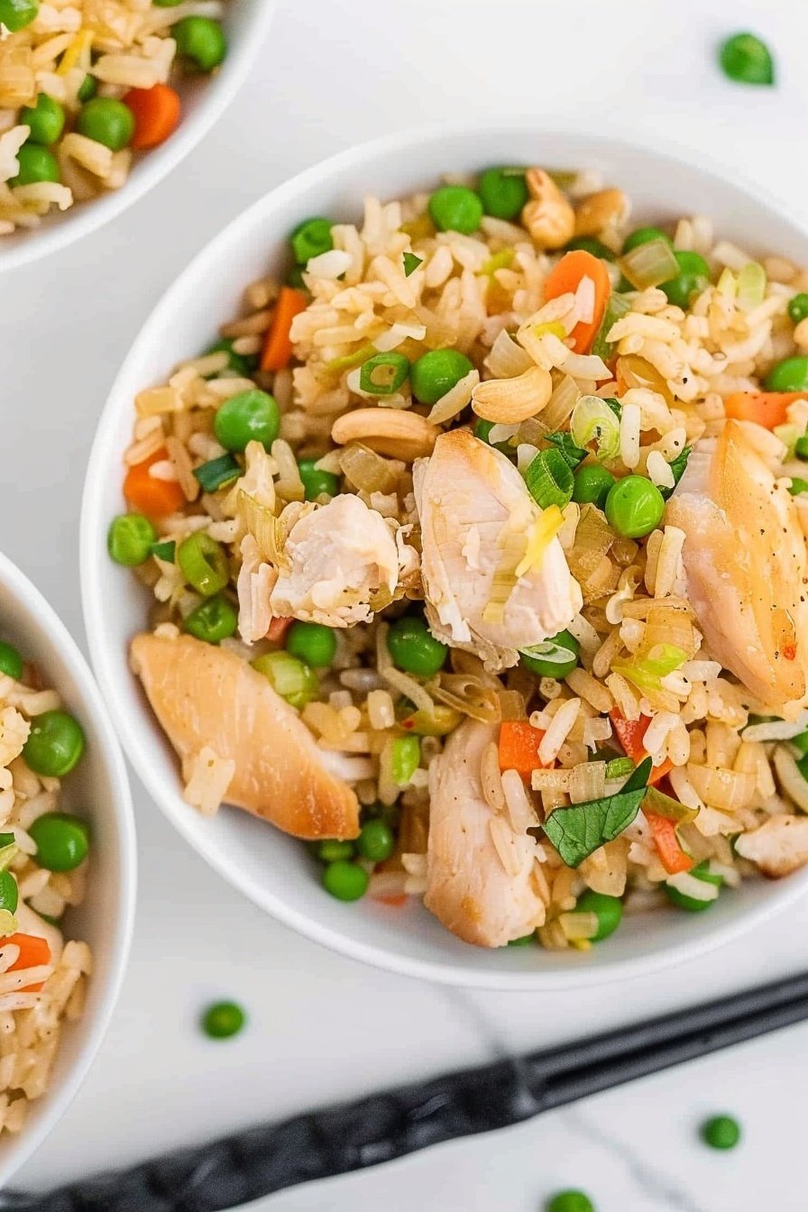 Wok-Tossed Rice Dish: Savory, smoky perfection.