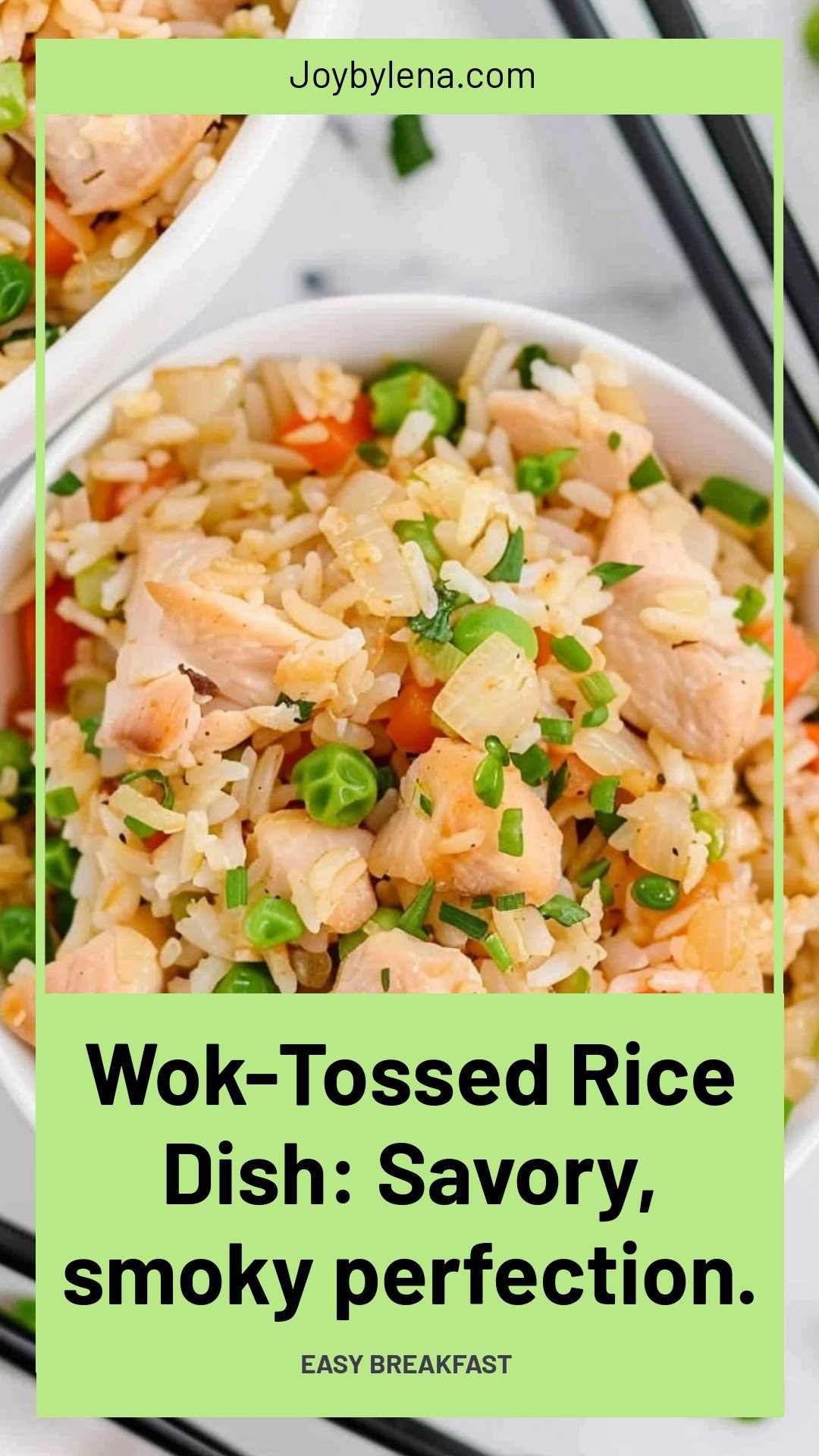 Wok-Tossed Rice Dish: Savory, smoky perfection.