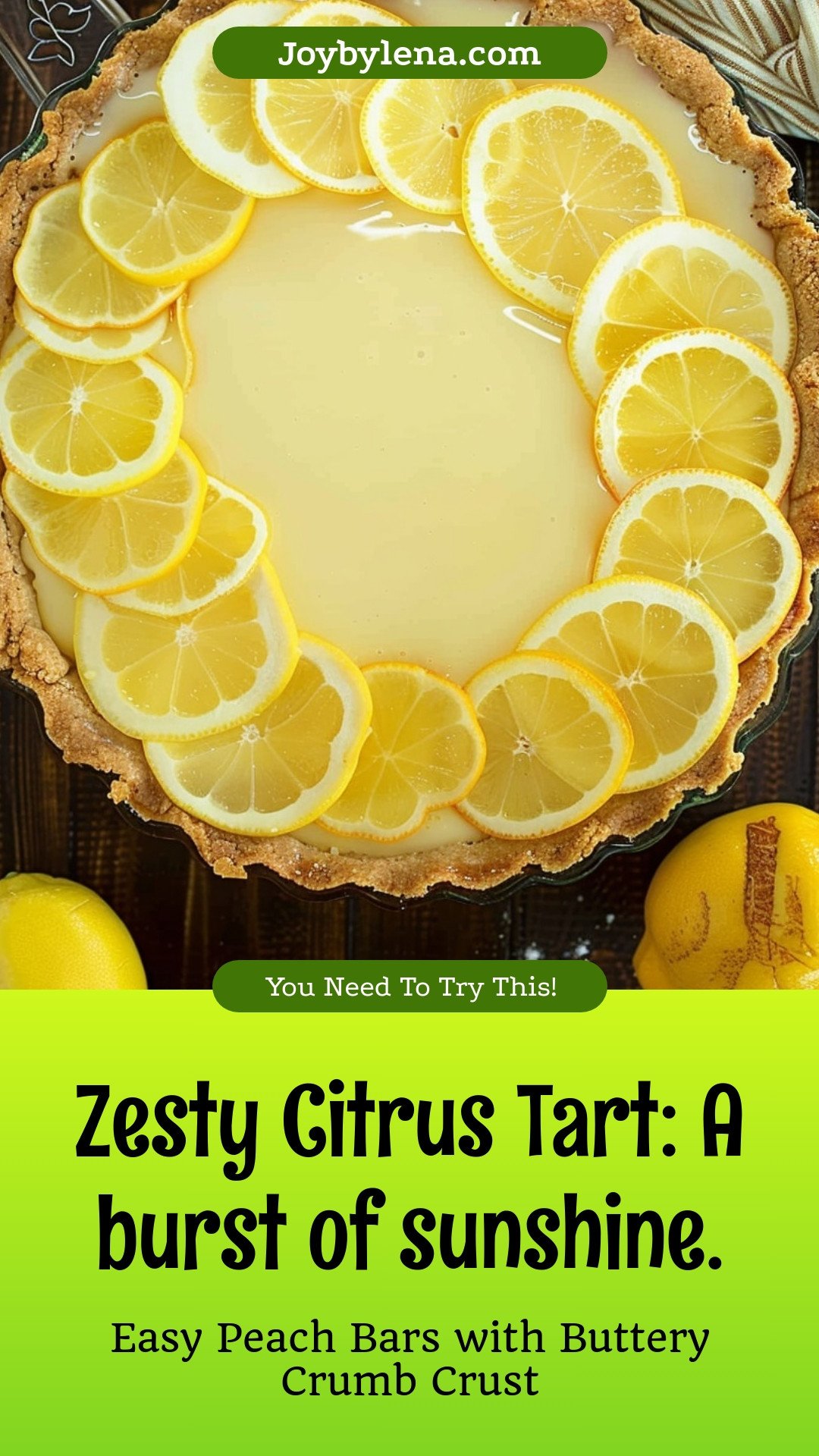 Zesty Citrus Tart: A burst of sunshine.
