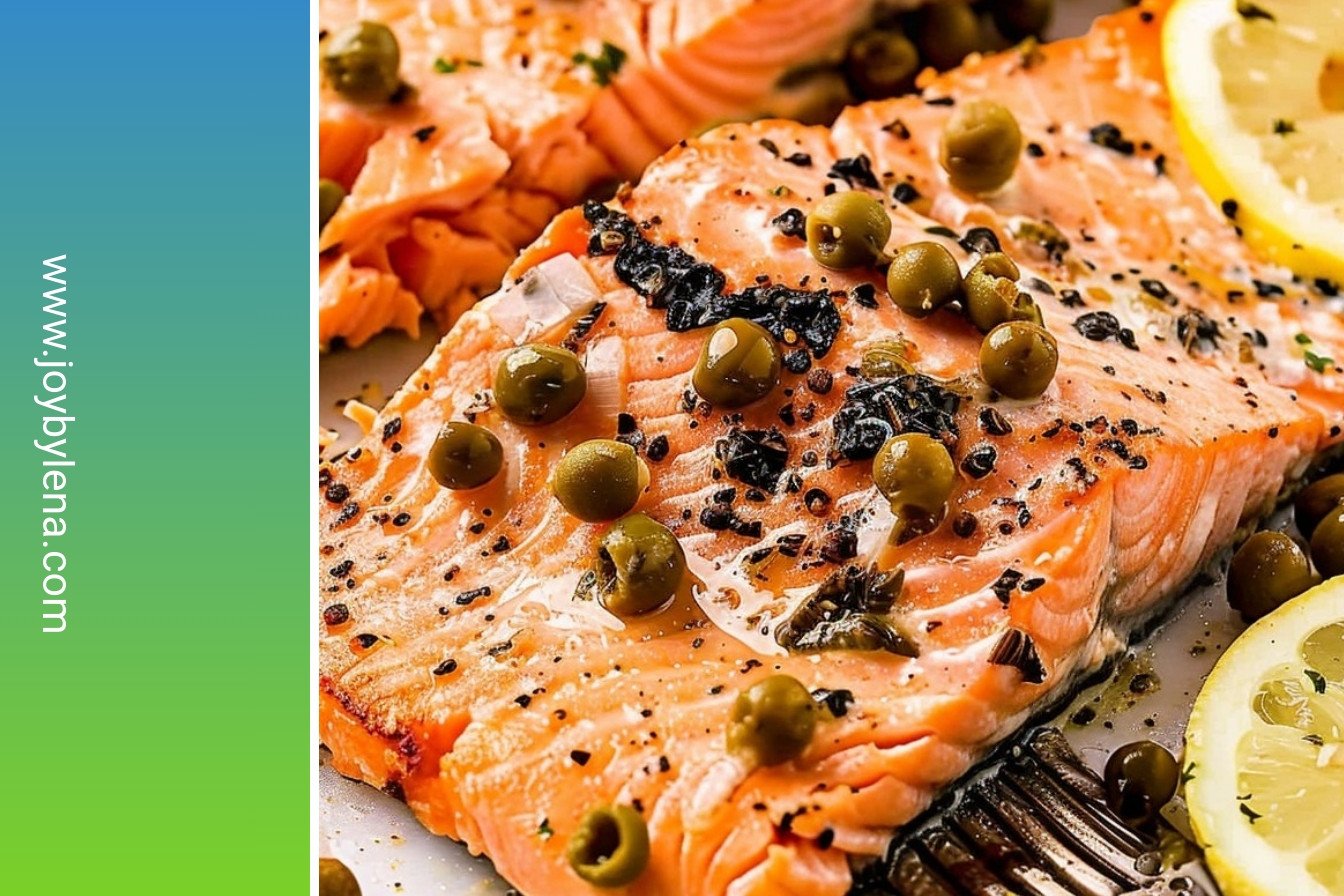 Zesty Salmon Piccata: A citrusy, buttery delight.: