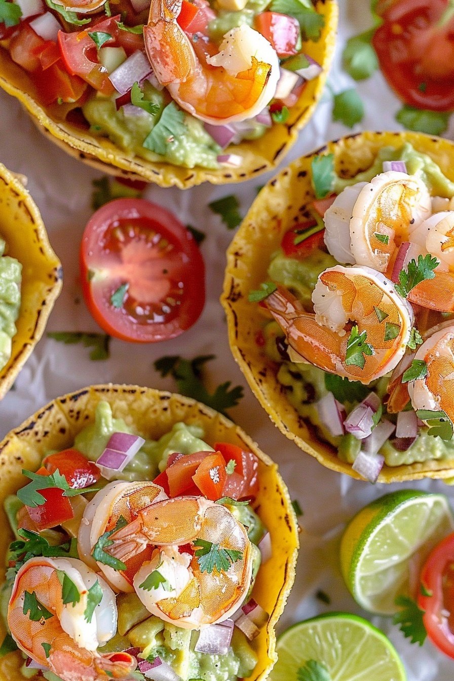 Zesty Seafood Tostadas: A fiesta of flavor.