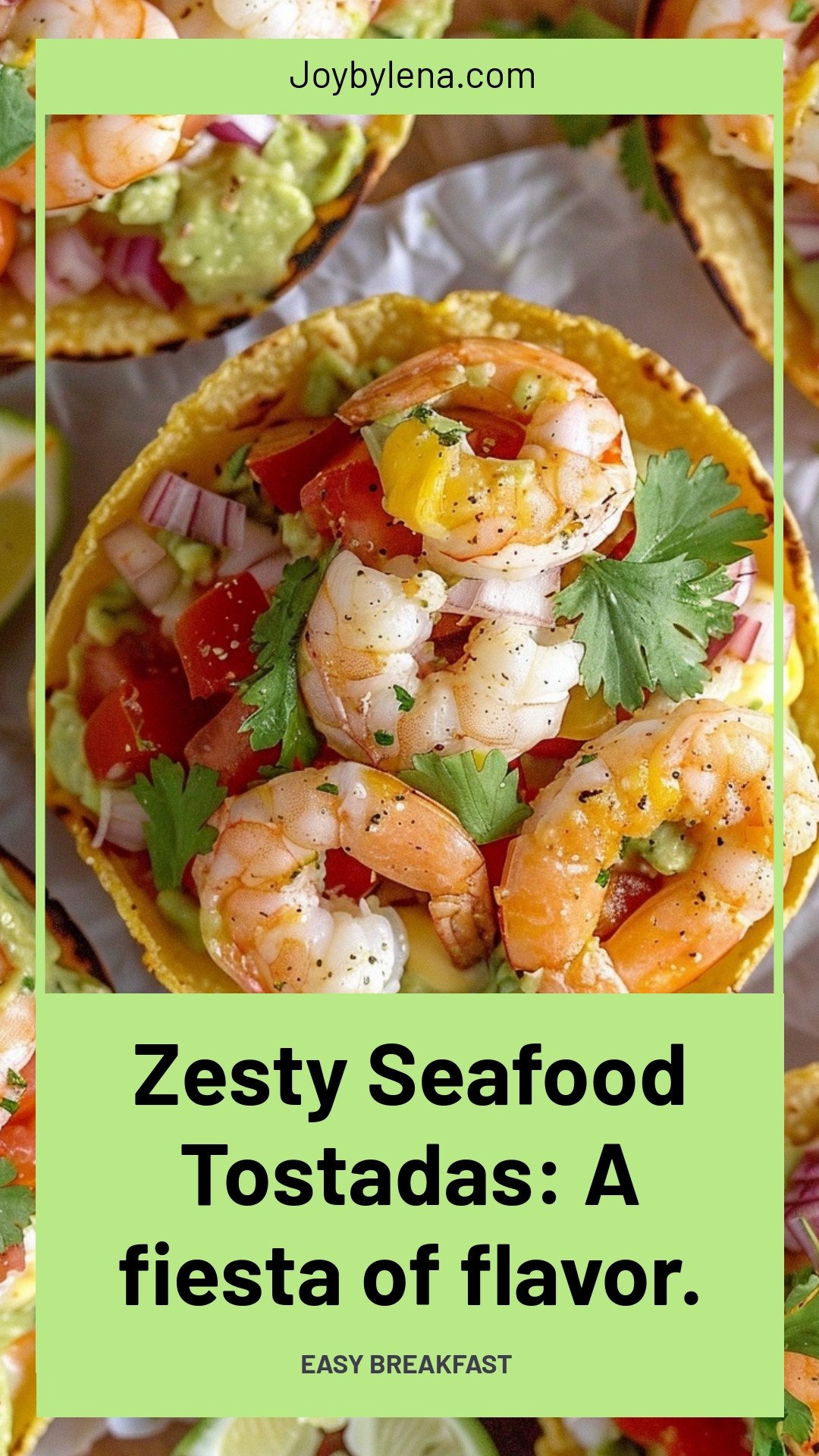 Zesty Seafood Tostadas: A fiesta of flavor.