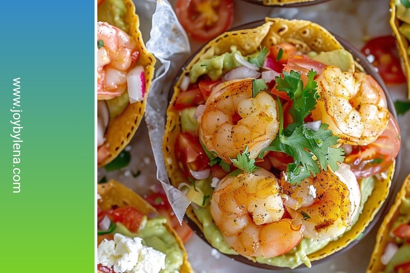 Zesty Seafood Tostadas: A fiesta of flavor.:
