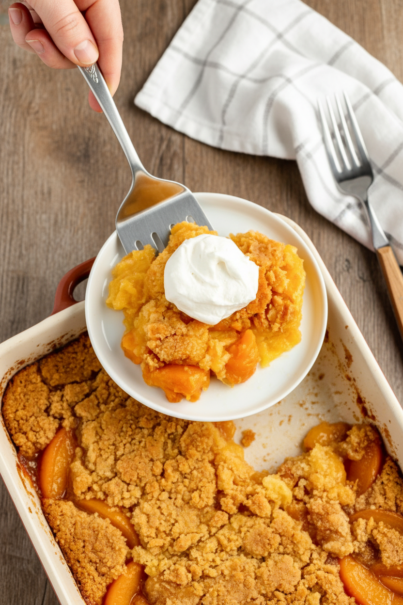 Peach Dump Cake