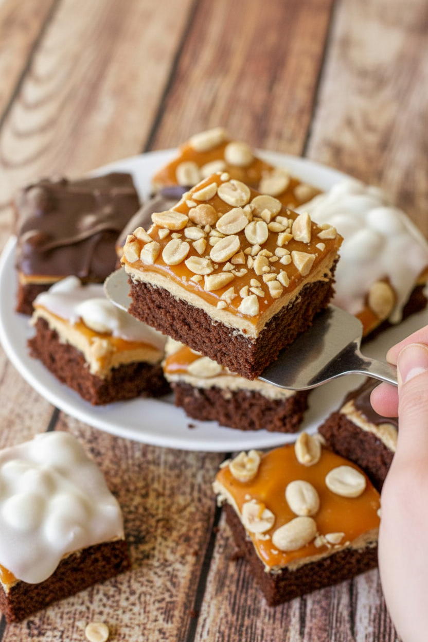 Snickers Brownie Bites