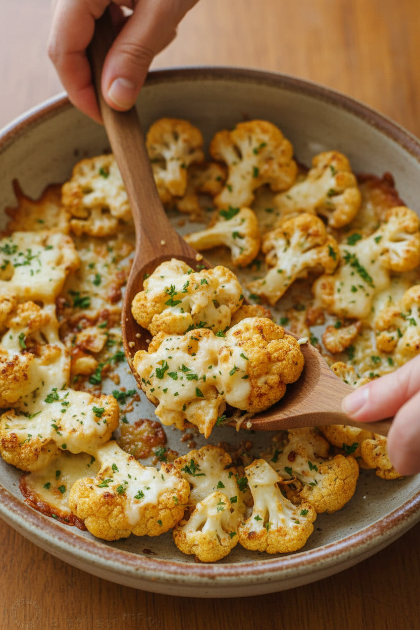 Parmesan Roasted Cauliflower Recipe