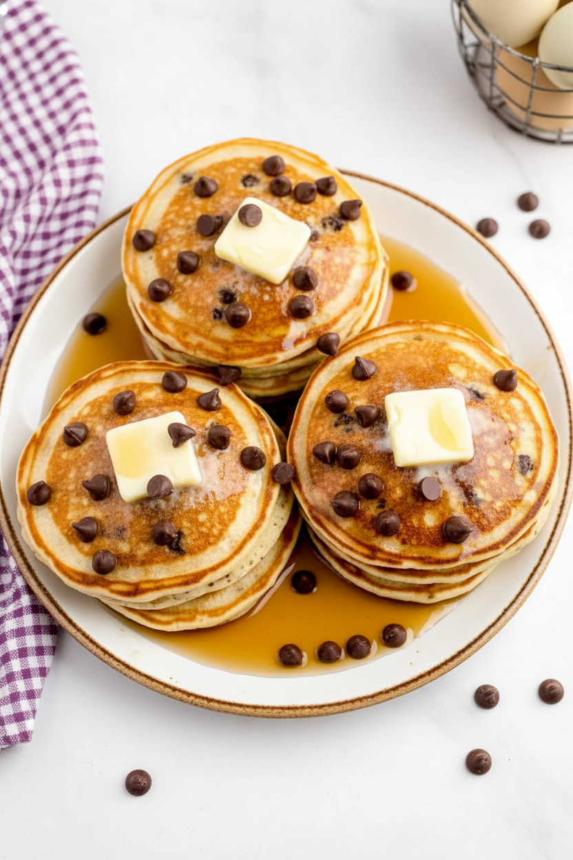 Buttermilk Chocolate Chip Pancakes