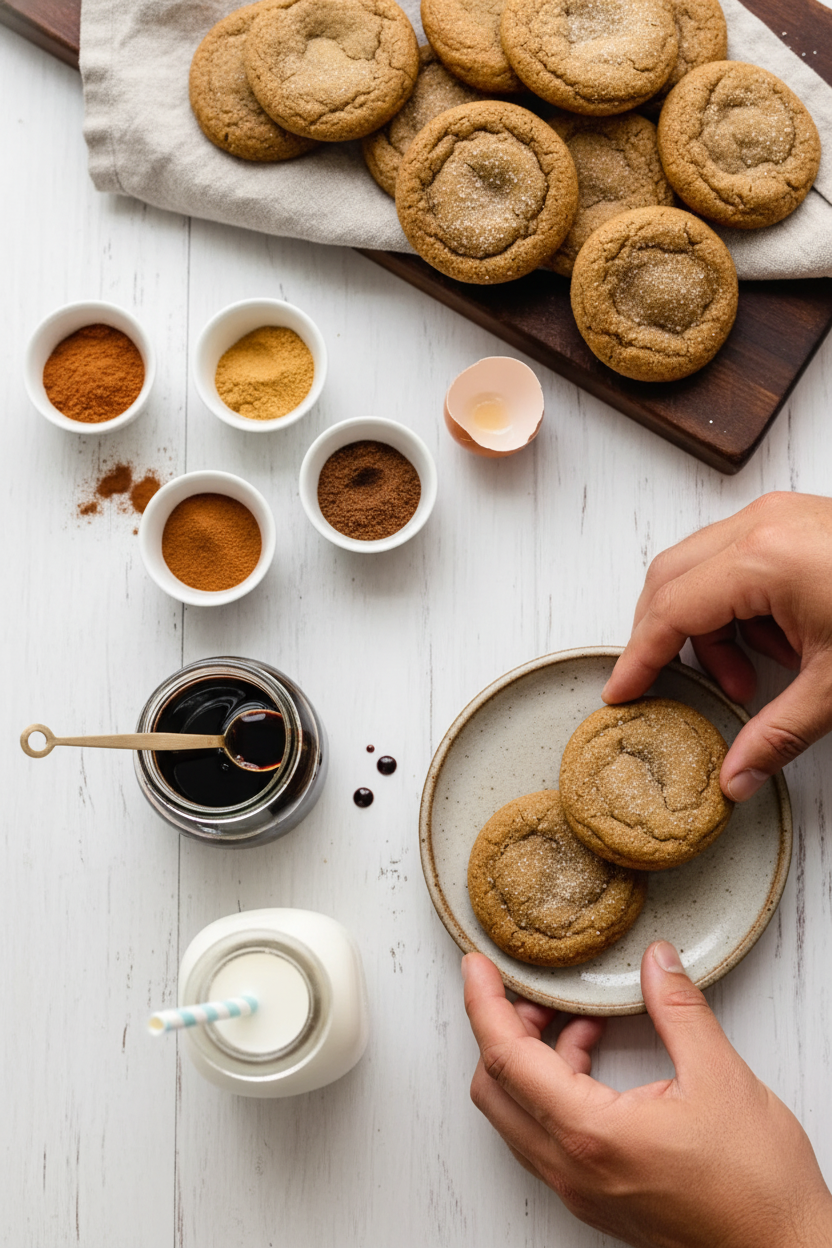 Chewy Molasses Cookies