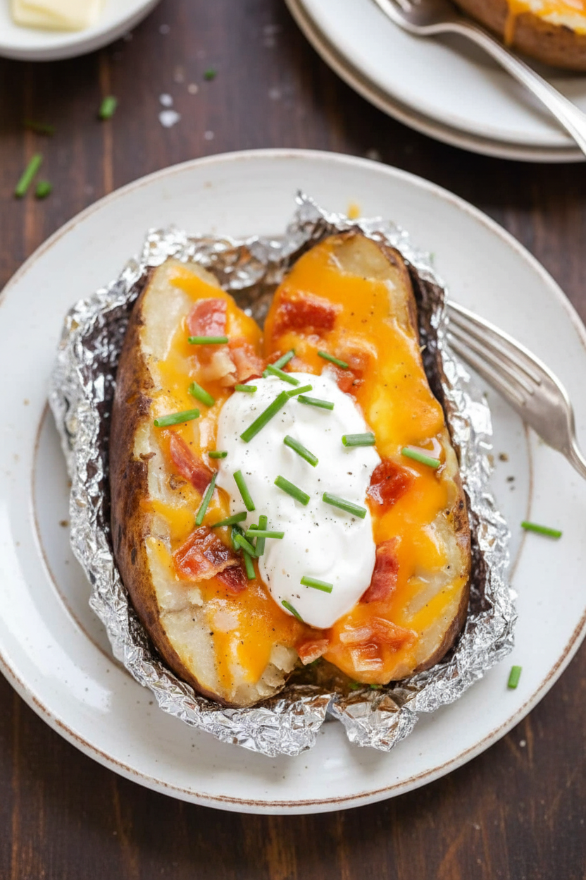 Crock Pot Baked Potatoes