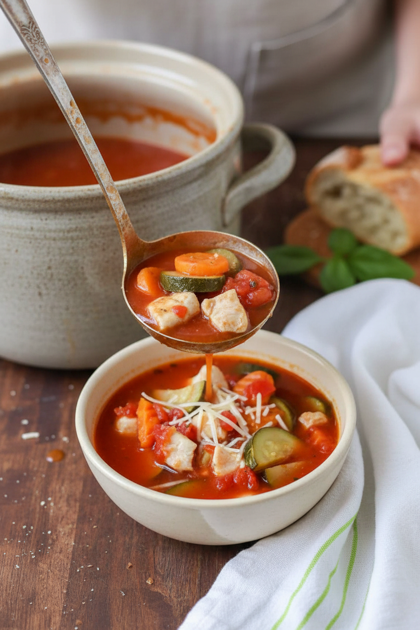 Italian Chicken Vegetable Soup