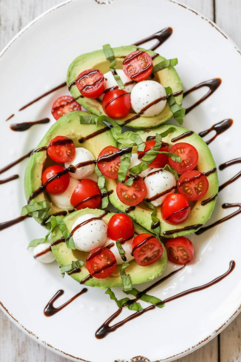 Caprese Stuffed Avocados