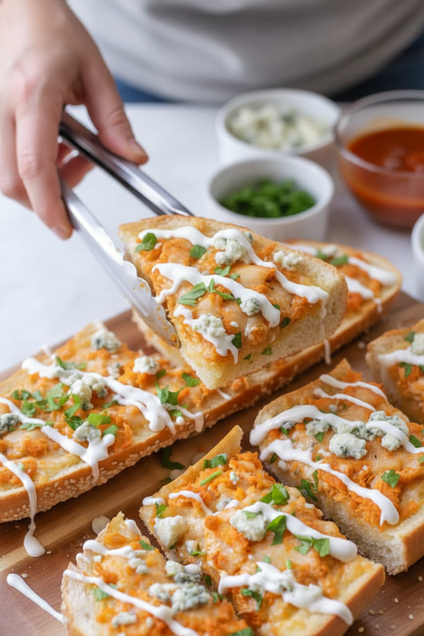 Buffalo Chicken French Bread