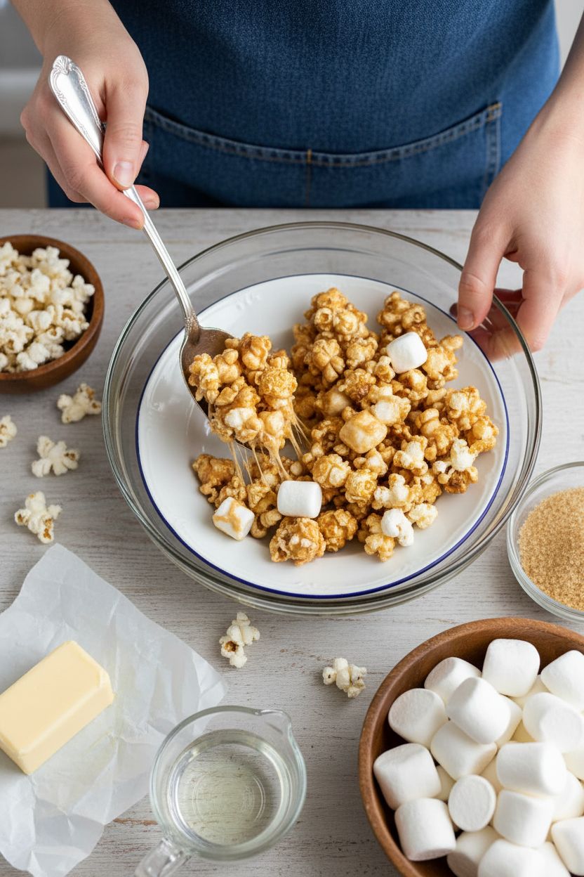 Caramel Marshmallow Popcorn
