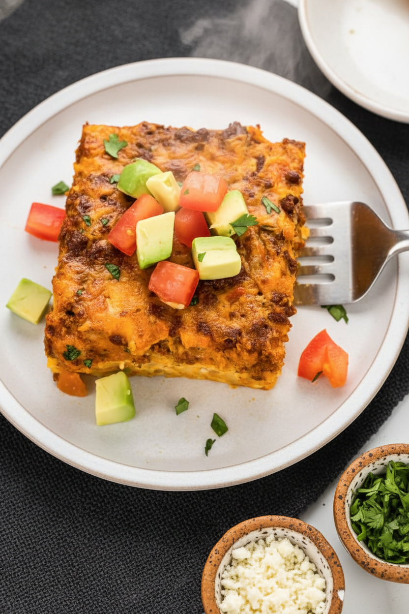 The Simple, Quick + Delicious Mexican Breakfast Casserole Everyone Loves!