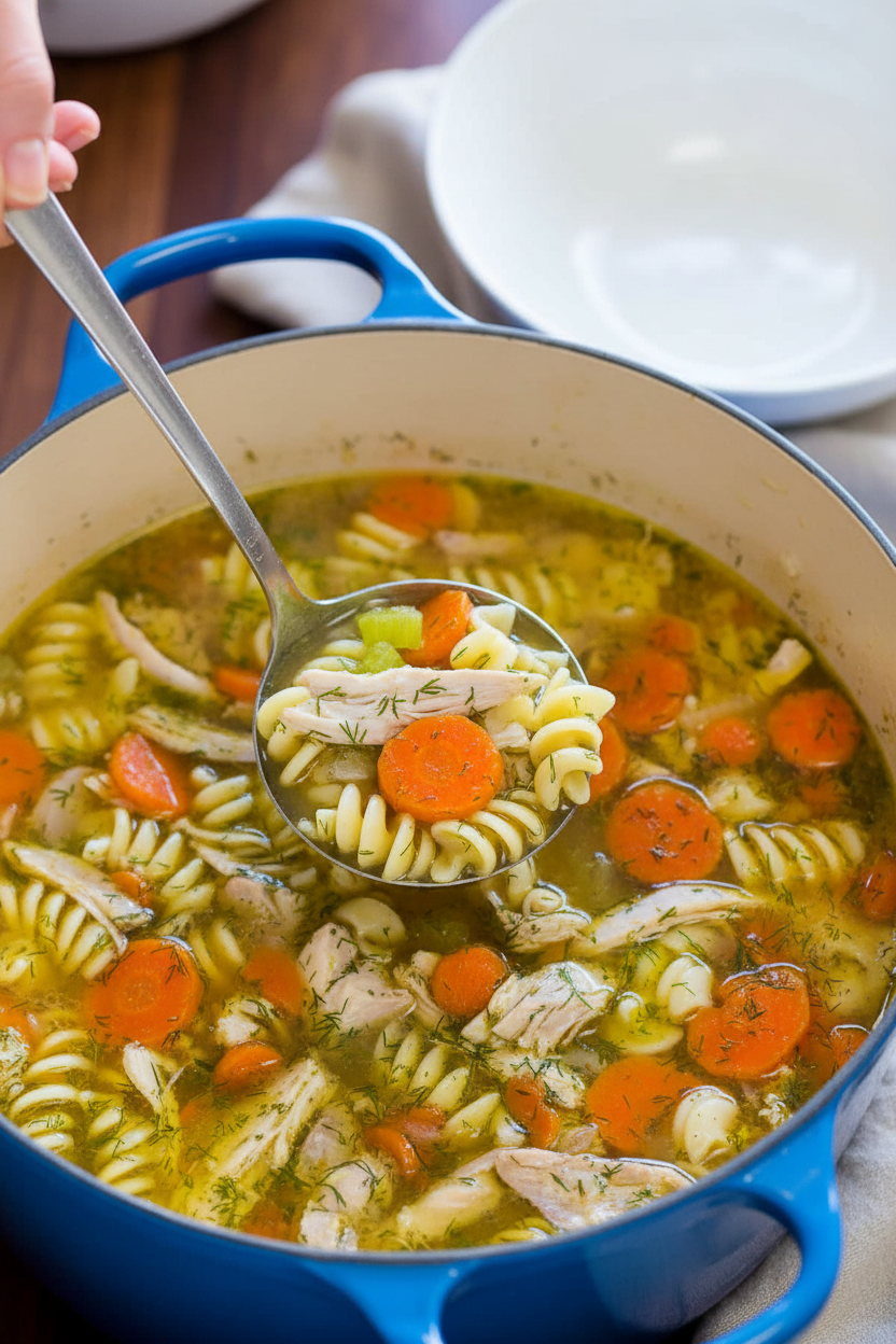 Easy Chicken Noodle Soup Recipe (VIDEO)