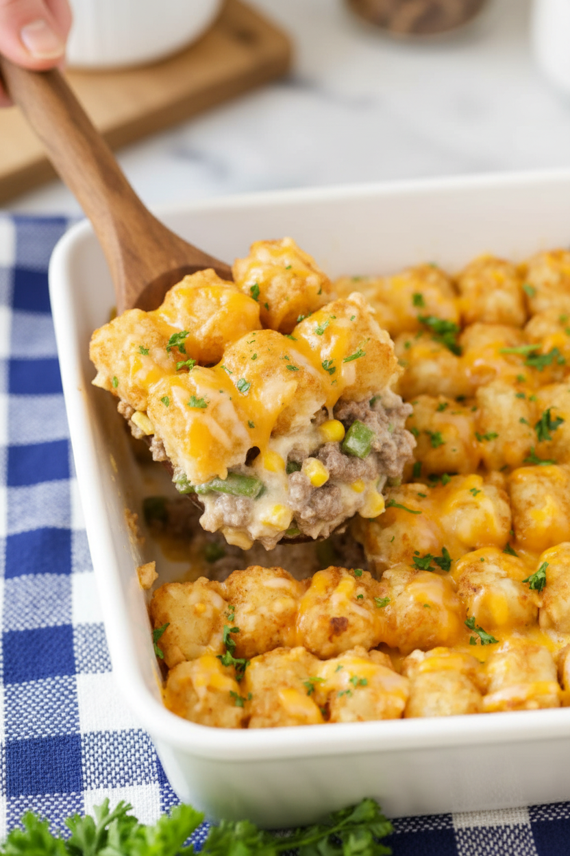 Easy Tater Tot Casserole